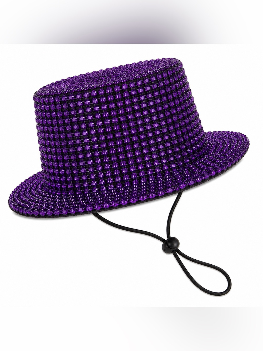 Purple Rhinestone Mini Top Hat Custom Halloween Costume New